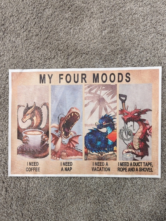 Other - "My 4 Moods" Wall Sign